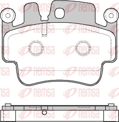 Remsa 0982.00 - Kit pastiglie freno, Freno a disco autozon.pro