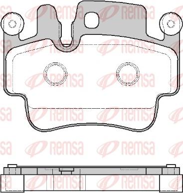 Remsa 0982.10 - Kit pastiglie freno, Freno a disco autozon.pro