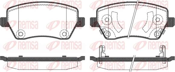 Remsa 0987.02 - Kit pastiglie freno, Freno a disco autozon.pro