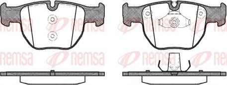 Remsa 0979.00 - Kit pastiglie freno, Freno a disco autozon.pro