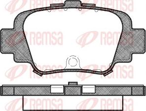 Remsa 0499.00 - Kit pastiglie freno, Freno a disco autozon.pro