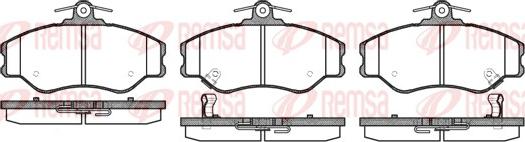 Remsa 0494.02 - Kit pastiglie freno, Freno a disco autozon.pro