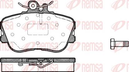 Remsa 0445.00 - Kit pastiglie freno, Freno a disco autozon.pro