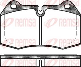 Remsa 0441.00 - Kit pastiglie freno, Freno a disco autozon.pro