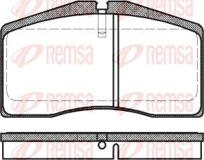 Remsa 0448.00 - Kit pastiglie freno, Freno a disco autozon.pro