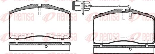 Remsa 0448.02 - Kit pastiglie freno, Freno a disco autozon.pro