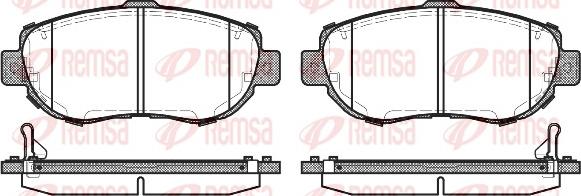 Remsa 0456.14 - Kit pastiglie freno, Freno a disco autozon.pro