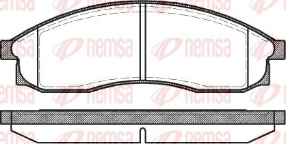 Remsa 0469.00 - Kit pastiglie freno, Freno a disco autozon.pro