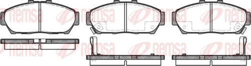 Remsa 0464.02 - Kit pastiglie freno, Freno a disco autozon.pro