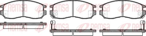 Remsa 0460.02 - Kit pastiglie freno, Freno a disco autozon.pro