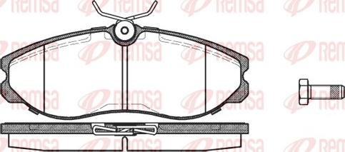 Remsa 0462.00 - Kit pastiglie freno, Freno a disco autozon.pro