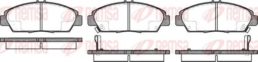 Remsa 0406.02 - Kit pastiglie freno, Freno a disco autozon.pro