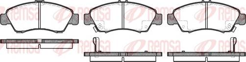 Remsa 0419.02 - Kit pastiglie freno, Freno a disco autozon.pro