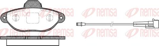 Remsa 0414.01 - Kit pastiglie freno, Freno a disco autozon.pro