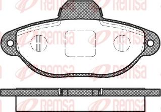 Remsa 0414.20 - Kit pastiglie freno, Freno a disco autozon.pro