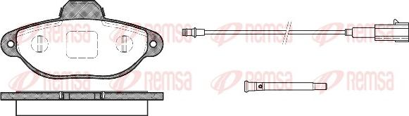 Remsa 0414.21 - Kit pastiglie freno, Freno a disco autozon.pro