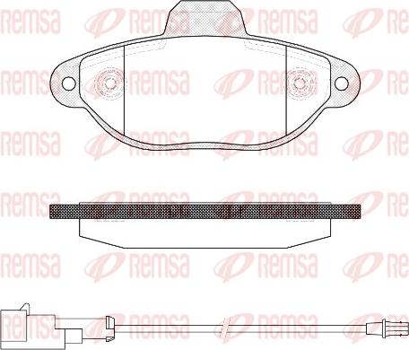 Remsa 0414.22 - Kit pastiglie freno, Freno a disco autozon.pro