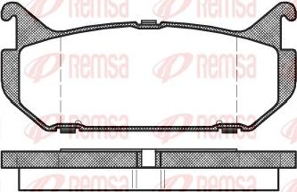 Remsa 0416.00 - Kit pastiglie freno, Freno a disco autozon.pro