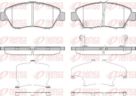 Remsa 0418.32 - Kit pastiglie freno, Freno a disco autozon.pro