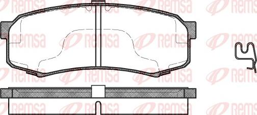 Remsa 0413.04 - Kit pastiglie freno, Freno a disco autozon.pro