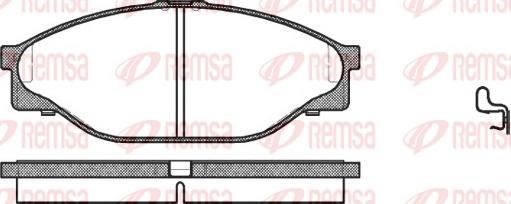 Remsa 0412.20 - Kit pastiglie freno, Freno a disco autozon.pro