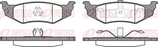 Remsa 0482.40 - Kit pastiglie freno, Freno a disco autozon.pro