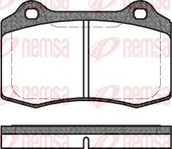 Remsa 0434.30 - Kit pastiglie freno, Freno a disco autozon.pro