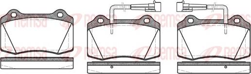 Remsa 0434.22 - Kit pastiglie freno, Freno a disco autozon.pro