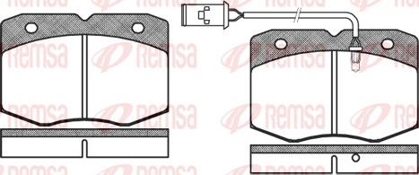 Remsa 0435.02 - Kit pastiglie freno, Freno a disco autozon.pro