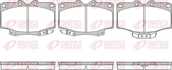 Remsa 0430.04 - Kit pastiglie freno, Freno a disco autozon.pro