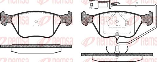 Remsa 0437.02 - Kit pastiglie freno, Freno a disco autozon.pro