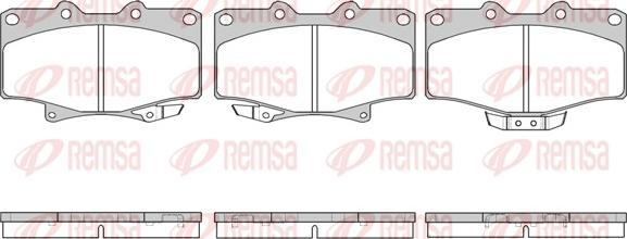 Remsa 0429.14 - Kit pastiglie freno, Freno a disco autozon.pro