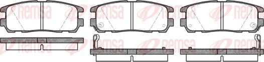 Remsa 0426.02 - Kit pastiglie freno, Freno a disco autozon.pro