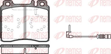 Remsa 0420.02 - Kit pastiglie freno, Freno a disco autozon.pro