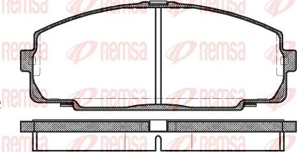 Remsa 0421.00 - Kit pastiglie freno, Freno a disco autozon.pro