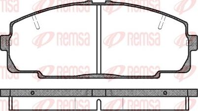 Remsa 0421.20 - Kit pastiglie freno, Freno a disco autozon.pro