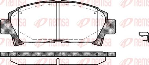 Remsa 0427.02 - Kit pastiglie freno, Freno a disco autozon.pro