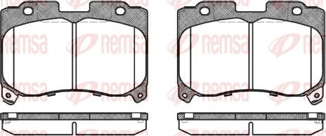 Remsa 0474.04 - Kit pastiglie freno, Freno a disco autozon.pro