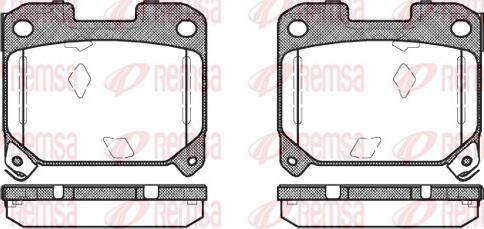 Remsa 0475.04 - Kit pastiglie freno, Freno a disco autozon.pro