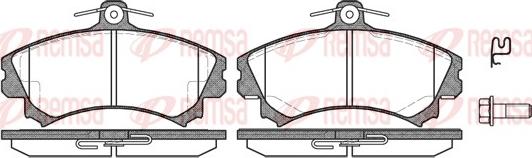 Remsa 0590.02 - Kit pastiglie freno, Freno a disco autozon.pro