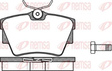 Remsa 0591.30 - Kit pastiglie freno, Freno a disco autozon.pro