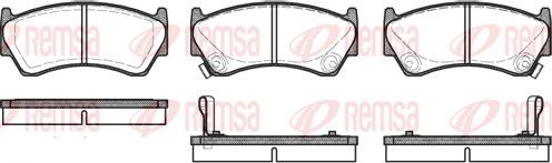 Remsa 0592.02 - Kit pastiglie freno, Freno a disco autozon.pro