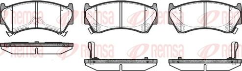 Remsa 0592.12 - Kit pastiglie freno, Freno a disco autozon.pro