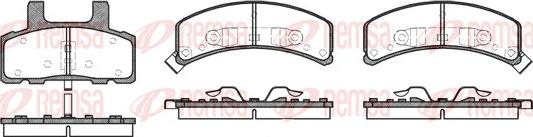 Remsa 0552.02 - Kit pastiglie freno, Freno a disco autozon.pro