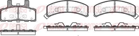 Remsa 0552.32 - Kit pastiglie freno, Freno a disco autozon.pro