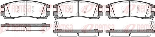 Remsa 0566.22 - Kit pastiglie freno, Freno a disco autozon.pro