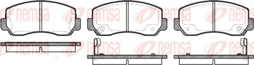 Remsa 0509.02 - Kit pastiglie freno, Freno a disco autozon.pro