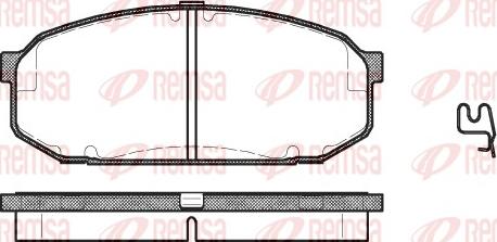 Remsa 0504.02 - Kit pastiglie freno, Freno a disco autozon.pro