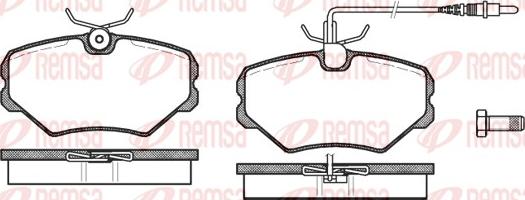 Remsa 0500.02 - Kit pastiglie freno, Freno a disco autozon.pro