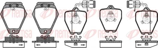 Remsa 0508.02 - Kit pastiglie freno, Freno a disco autozon.pro